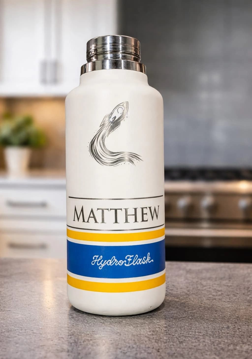 Water bottle engraving
